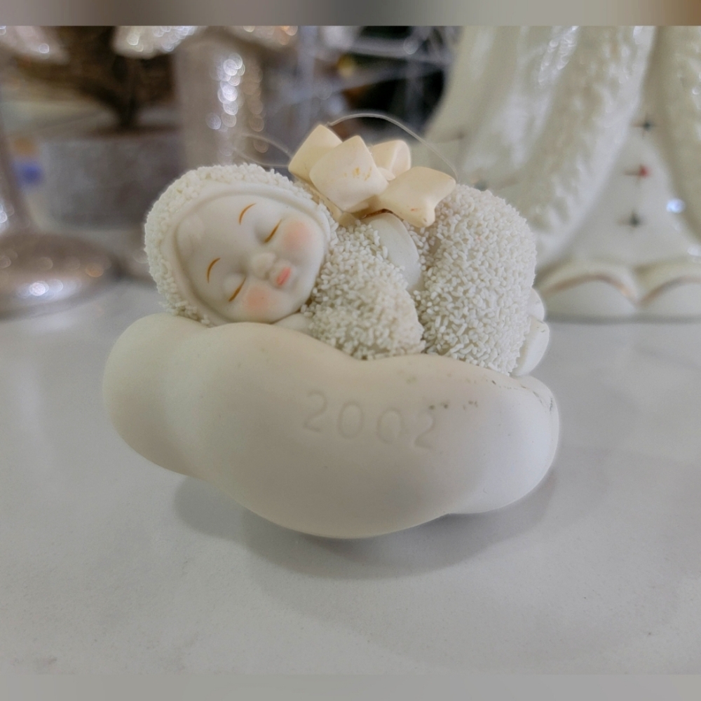 From God Snowbabies Dated 2002 Ornament